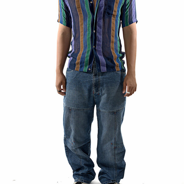 Chemise rayure 3 couleurs