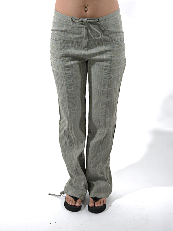 Pantalon kaki rayure
