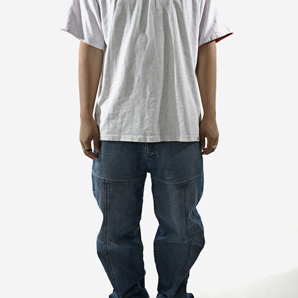 T-shirt gris clair oversize